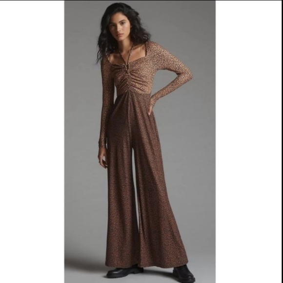 Anthropologie NWT Hutch Printed Cut-Out Jumpsuit Size S. - Picture 3 of 9